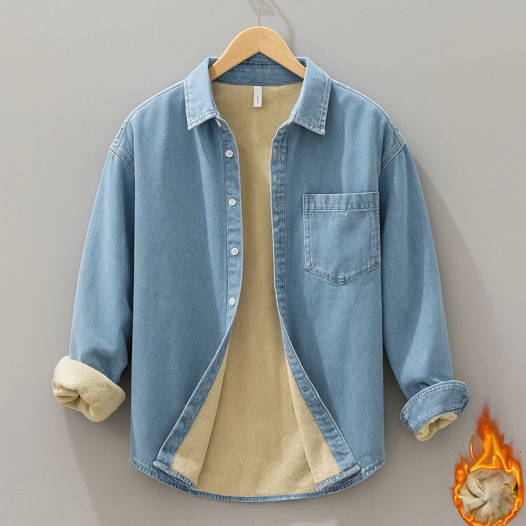 قميص جينز مبطن 1355